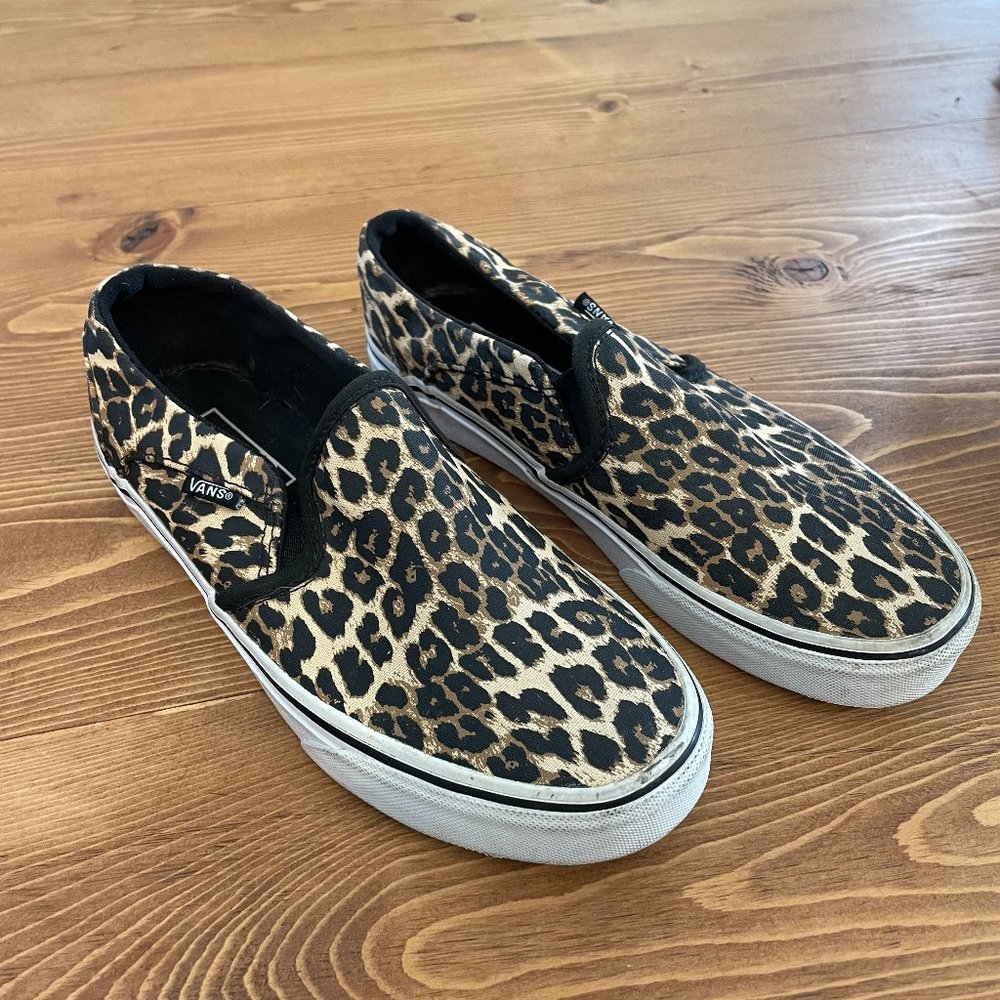 Leopard Slip on Vans